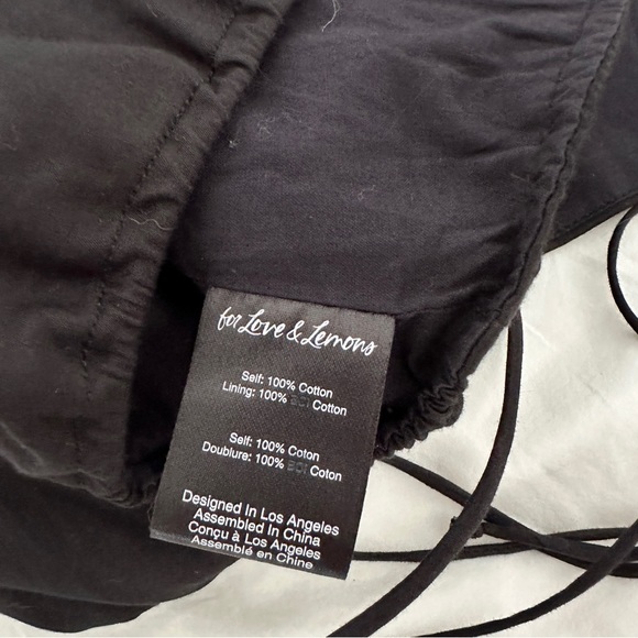 For Love and Lemons Backless Crop Top with Statement Sleeves - Picture 4 of 7